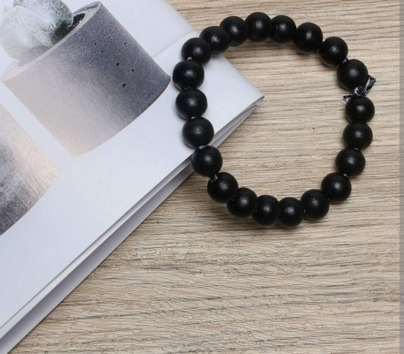 Black Wooden Beads 10mm (50pcs)