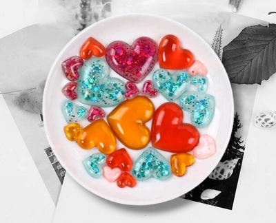 Hearts Silicone Mold