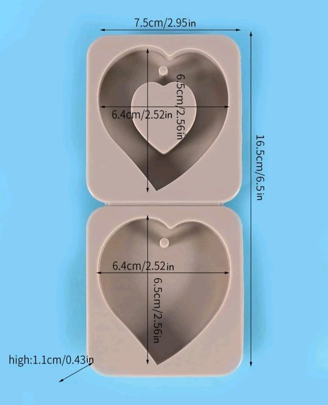 Heart Tag Silicone Mold