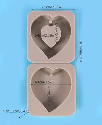 Heart Tag Silicone Mold