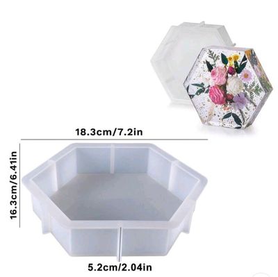 Hexagon Silicone Mold Medium 16cm