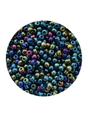 Mixed Metallic Seed Beads (30g) size 6