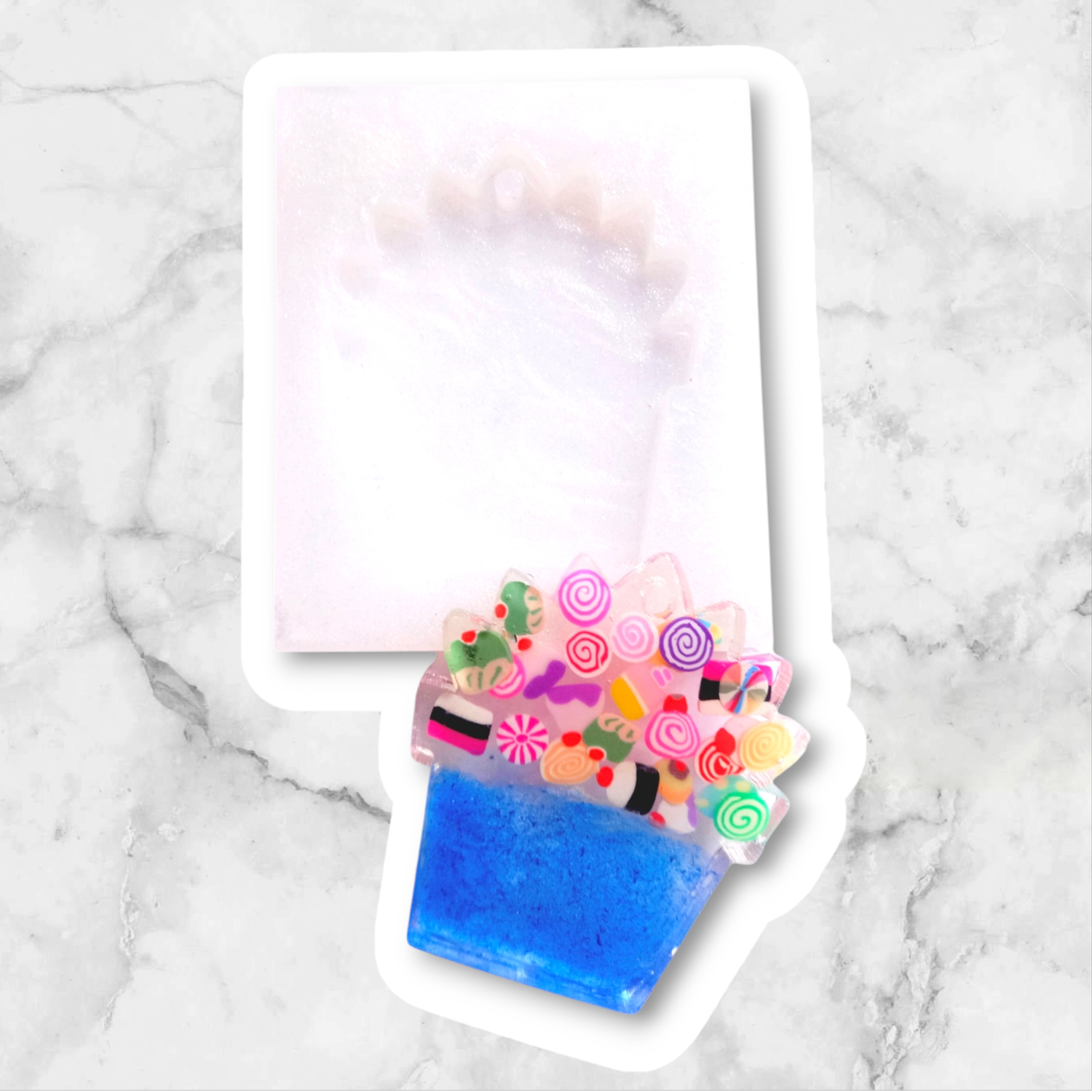 Cup Cake Keyring Silicone mold
