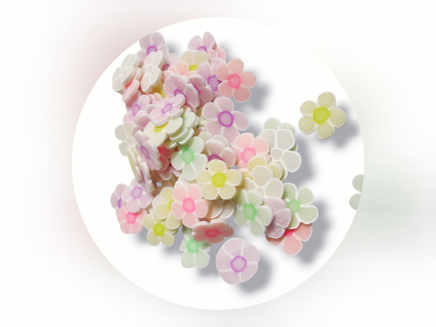 Daisy Polymer Clay Slices (5g)