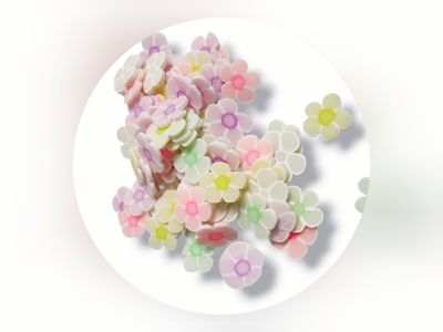 Daisy Polymer Clay Slices (5g)