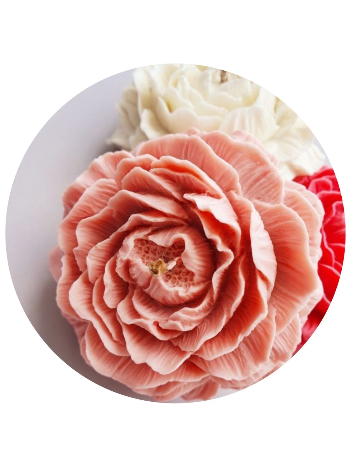Peony Flower Silicone Mold