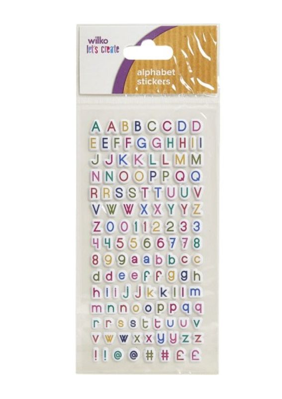 Mini Puffy Alphabet Stickers