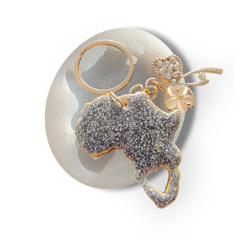 Africa Keychain Silicone Mold