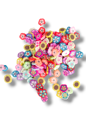 Mini Flowers Polymer Clay Slices (5g)