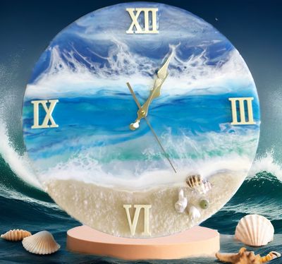 Resin Ocean Clock Workshop 21 June 2025
