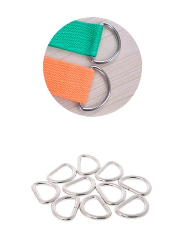 Metal D-Rings (10pcs)