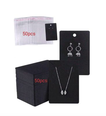 Earring Display Cards + Sleeves Set (100pcs)