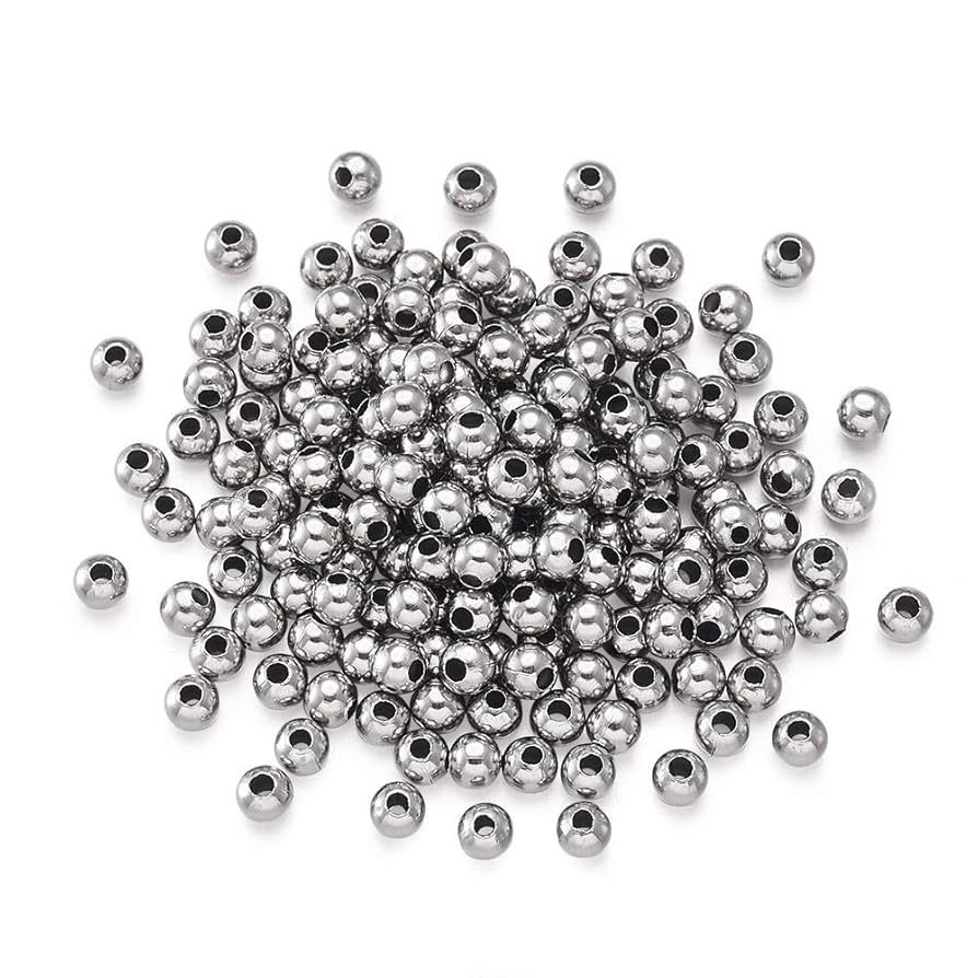 Silver Metal Spacer Beads (100pcs)