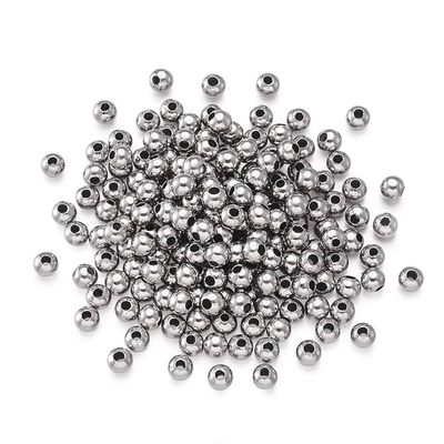 Silver Metal Spacer Beads (100pcs)
