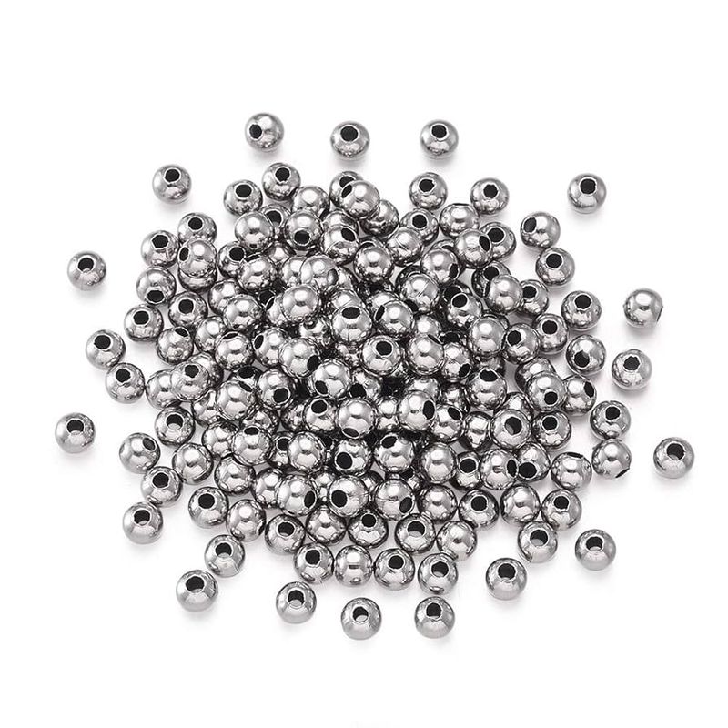 Silver Metal Spacer Beads (100pcs)