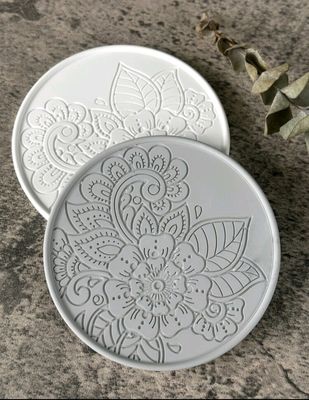 Flower Pattern Coaster Silicone Mold