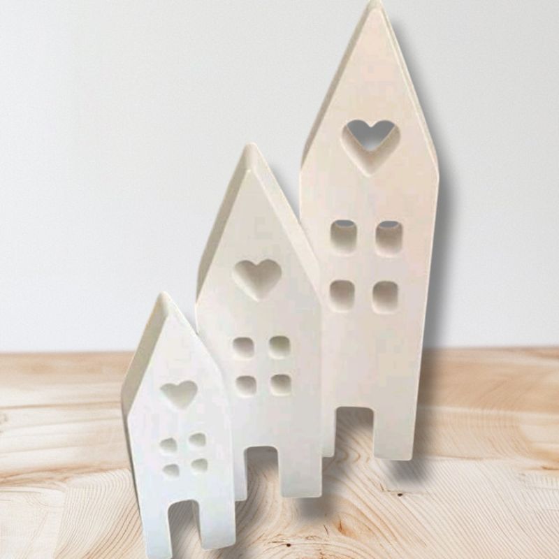 Miniature Houses Silicone Mold (3pcs)