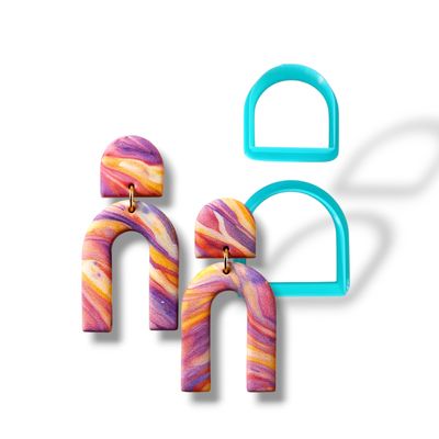 Half Circle Polymer Clay Cutters (2pcs)