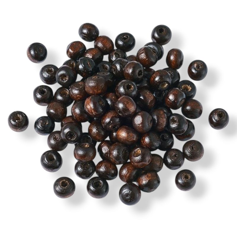Brown Wooden Beads 10mm (50pcs)