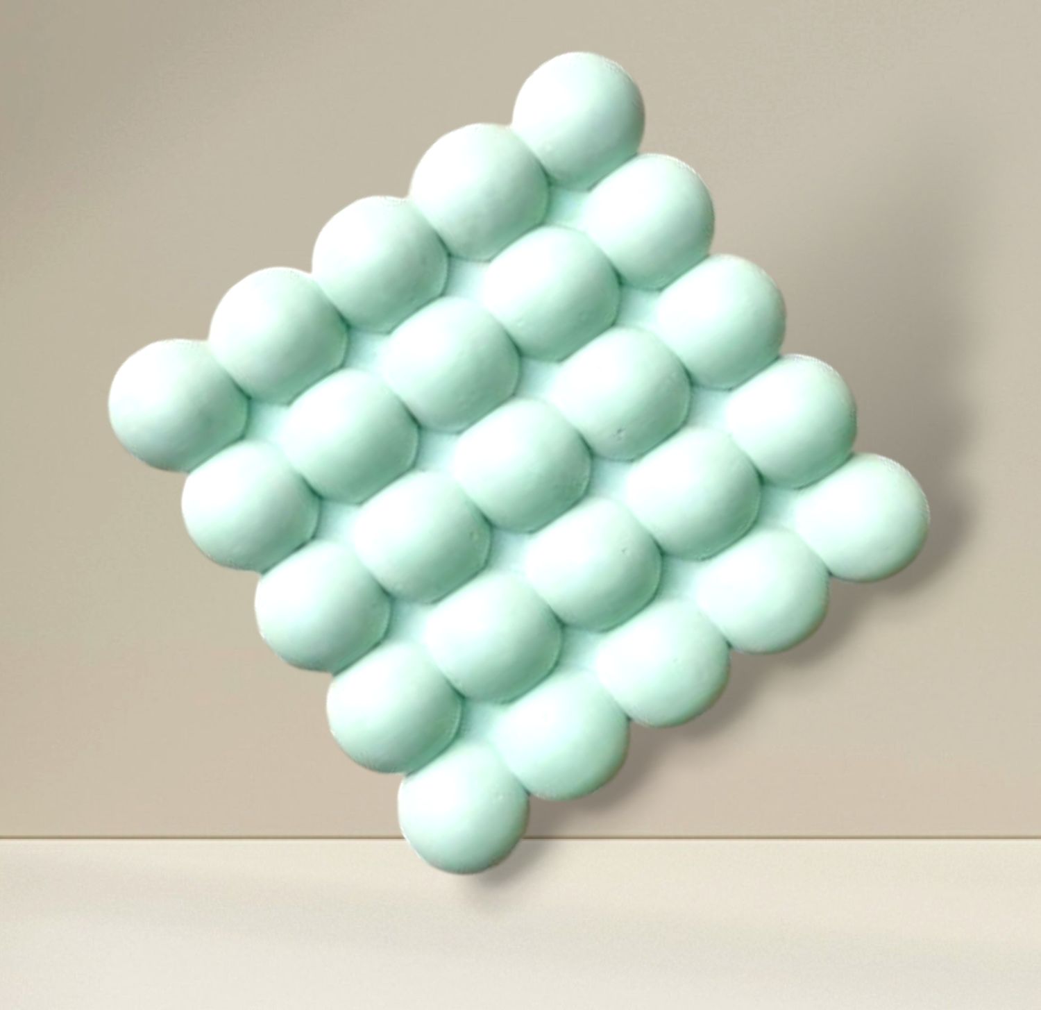 Square Bubble Mini Coaster Silicone Mold