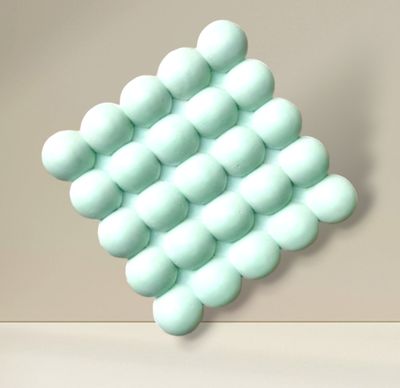 Square Bubble Mini Coaster Silicone Mold