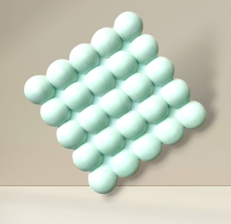 Square Bubble Mini Coaster Silicone Mold