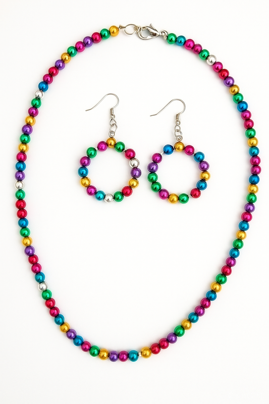 Multi Coloured Beads 4mm (10g)