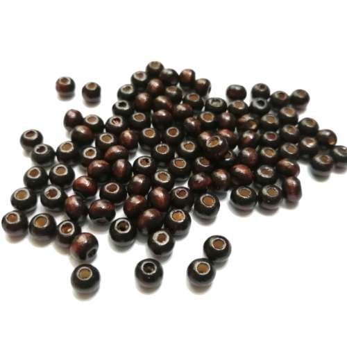 Brown Wooden Beads (6mm) 50pcs