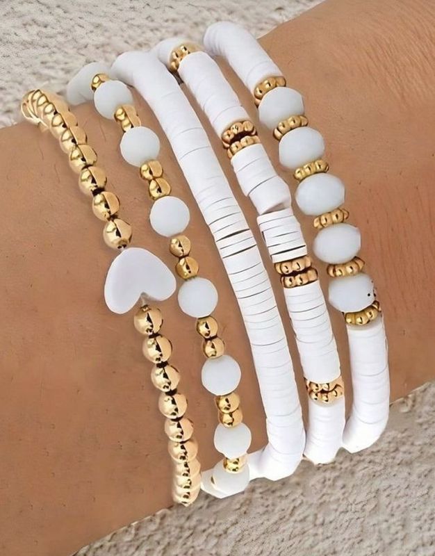 Gold Coated Spacer Beads (100pcs ) 6mm