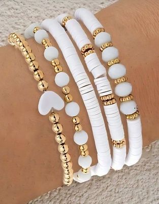 Gold Coated Spacer Beads (100pcs ) 6mm