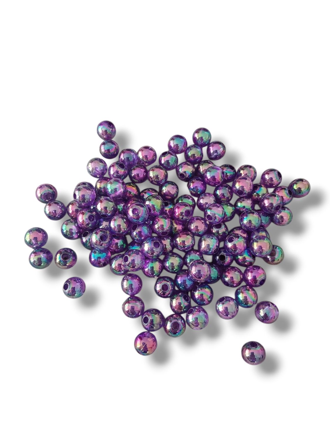 Peacock Purple Beads (6mm) 50pcs