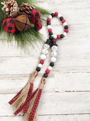 Red Wooden Beads 10mm (50pcs)