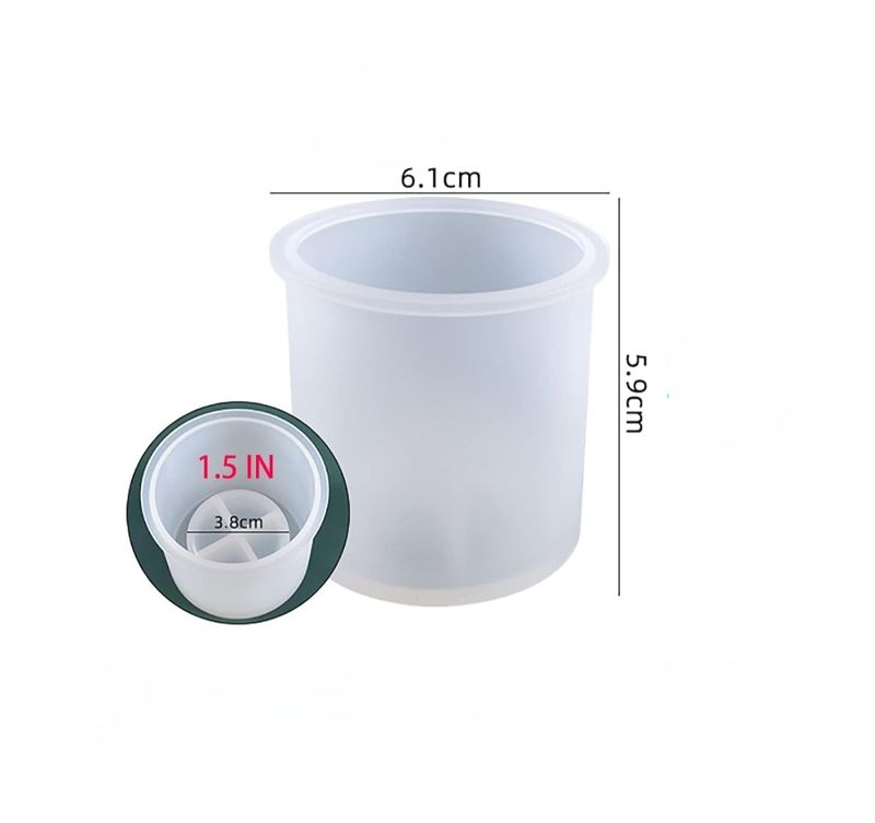 Round Mini Tealight Candle Silicone Mould (Med)