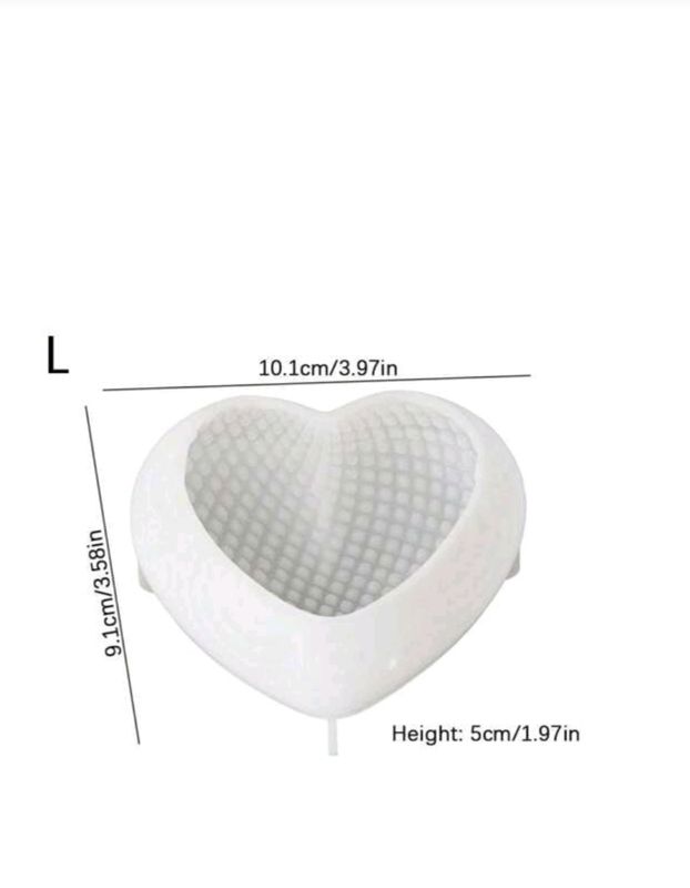 Heart Silicone Mold (large)
