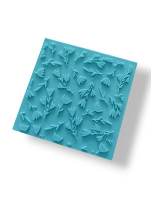 Polymer Textured Stamp Sheet - Floral 