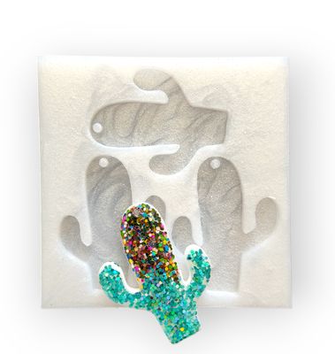 Cactus Keychain Silicone Mold