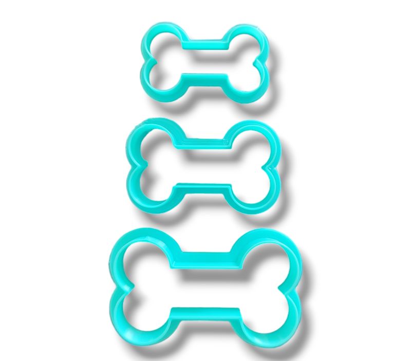 Dog Bone Polymer Clay Cutters (3pcs)