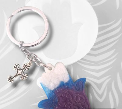 Hamsa Hand Keyring Silicone Mold