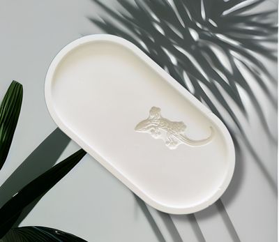 Oval Concrete Design Tray