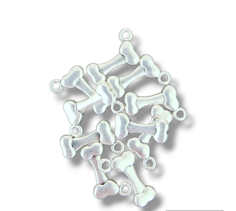 Dog Bone Charms (10 pcs)