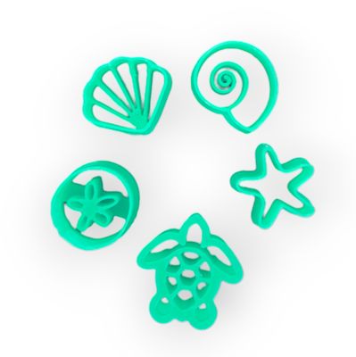 Beach Theme Polymer Clay Cutters (5pcs)