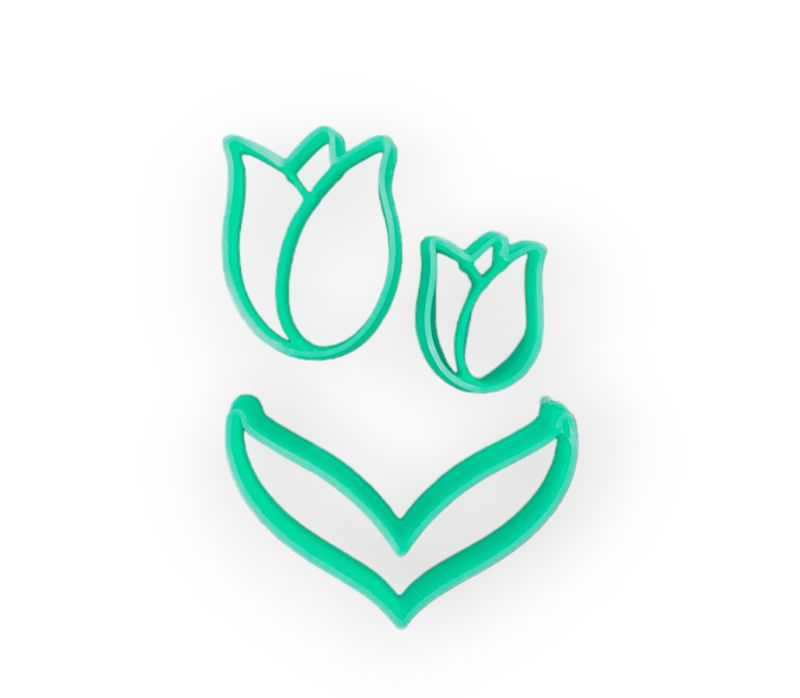 Tulip Polymer Clay Cutters (3pcs)