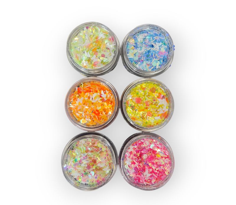 Mixed Holographic Butterflies Glitters