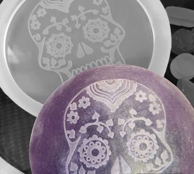 Skull Candy Coaster Silicone Mold