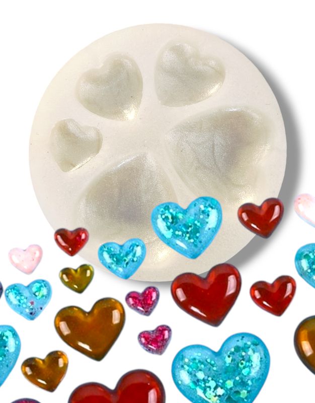 Hearts Silicone Mold