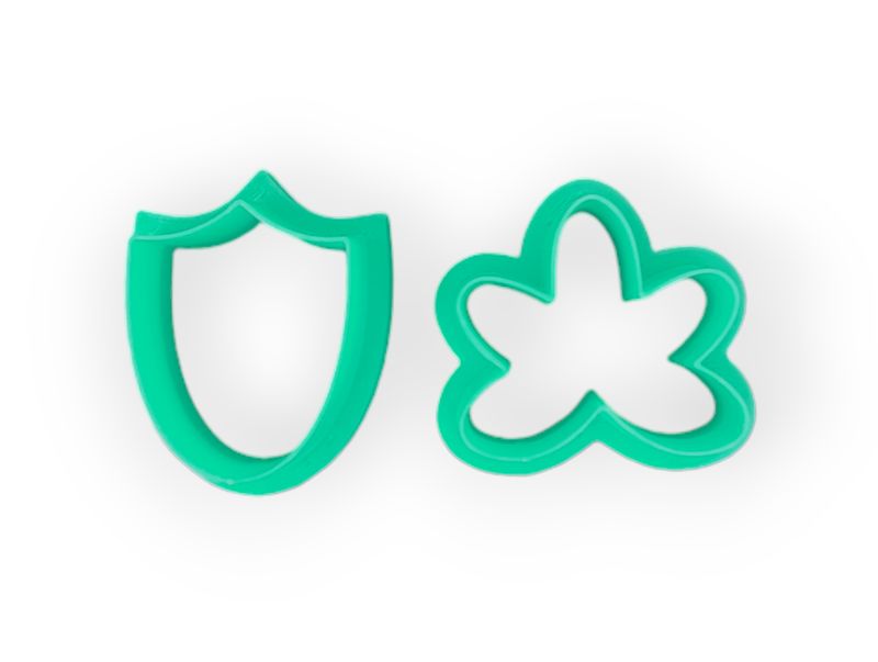 Flower Shapes Polymer Clay Cutters (2pcs)