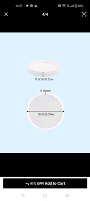 Round Coaster Silicone Mold (small) 