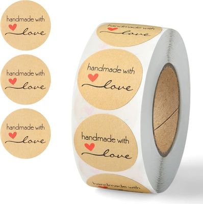 Handmade with Love Stickers (500pcs)