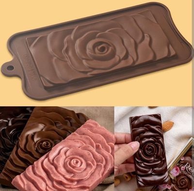 Rose Chocolate Bar Silicone Mold