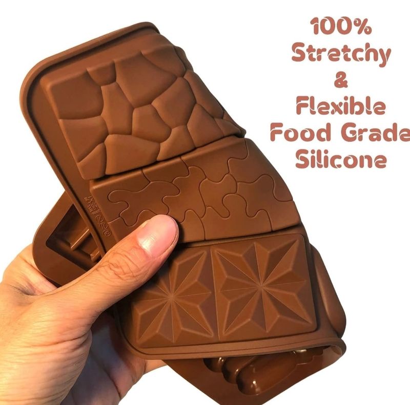 Mixed Shape Mini Chocolate Bar Silicone Mold